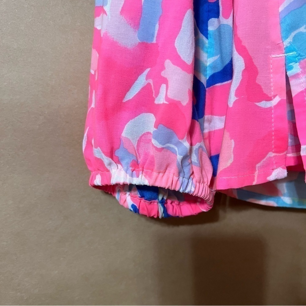Lilly Pulitzer | Willa Top Playa Hermosa Floral Popover Blouse Size S - Picture 9 of 14